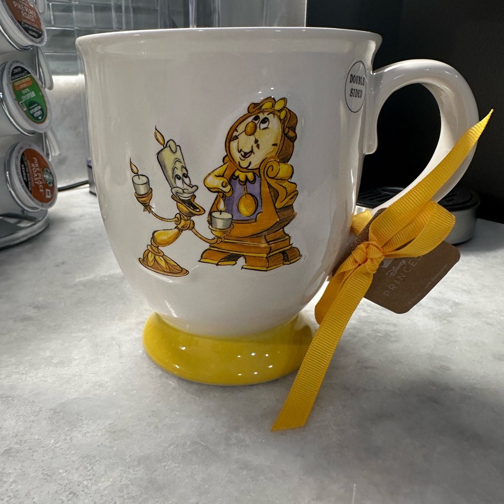 Disney Character Mug with Yellow Base